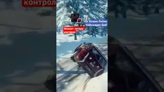 Как теряется контроль над авто во время гонки по снегу