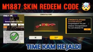 Free Fire Redeem Code Today 11 March | M1887 Skin Redeem Code | FF Redeem Code Today