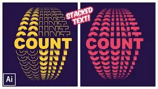 How to Stack Text in Illustrator