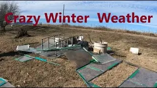 Crazy Winter Weather and Raised Bed Progress #raisedbedgarden #homesteadgarden