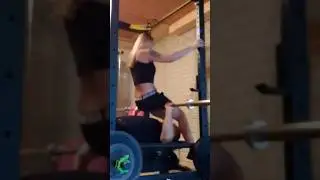 Bench pressing my wife #benchpress