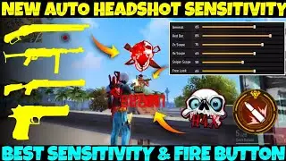 NEW AUTO HEADSHOT SENSITIVITY & SETTINGS 😈 NEW NO RECOIL HEADSHOT SENSITIVITY