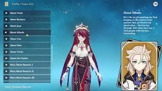 Rosaria talking about Albedo | Genshin Impact