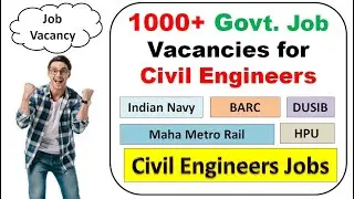 Civil Engineer Job Vacancy 2020-21  | Civil Engineering jobs 2020-2021(1000+)