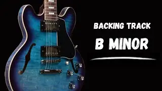 Slow Groove Guitar Backing Track Jam in B Minor | 95 bpm