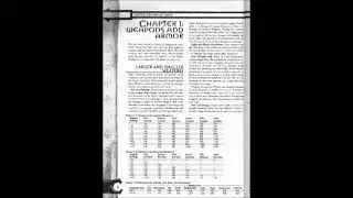 (D&D) Arms and Equipment-Chapter One (Part One)