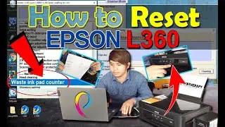 HOW TO RESET EPSON L360, WASTE INK PAD FULL PROBLEM
