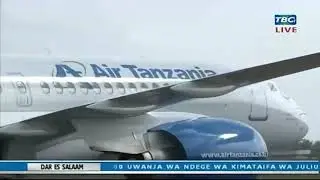 AIRBUS IKIWA INAWASILI ANGA LA TANZANIA KWA MARA YA KWANZA