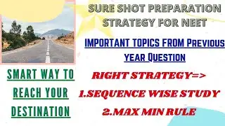 Smart way to prepare for NEET  ?? Neet Topic weightage ?? Smart way to crack NEET  || JITSOFTY
