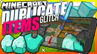 MCPE/BE • How to DUPLICATE ITEMS on Pocket Edition. • MCPE Tutorial