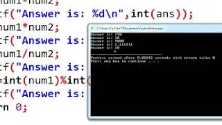5. Basic Mathematics in C Programming | MOD, DIV, MULT, Subtraction and Addition