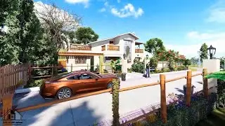 Village House Design | Village House Design 2 Floor | Village House 3d Walkthrough Full Video