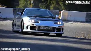 Катаем боком на TOYOTA SUPRA по горам Алматы ( БАО )