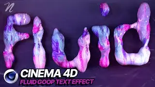 C4D Tutorial: Fluid Goop Text Effect + Download