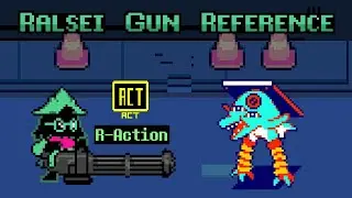 Deltarune | Ralsei with a gun Reference During Poppup Battle