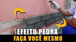 EFEITO PEDRA FAÇA VOCÊ MESMO - DO IT YOURSELF STONE EFFECT