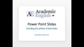 Academic Presentation Slides - improve your PPT slides.