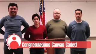 Canvas Orientation - Congratulations Cadet!