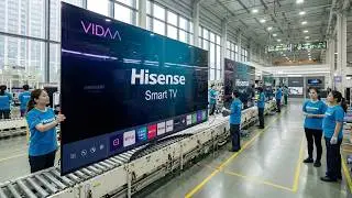 Inside $20 Billion Hisense Smart TV Factory – Full Production Line Tour | How Smart TVs Are Made