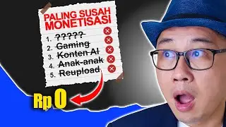 😯 5 konten youtube paling susah monetisasi bagi Youtuber pemula
