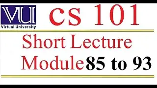 CS101 short lecture 22