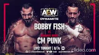 AEW Dynamite 2021 CM Punk vs Bobby Fish OFFICIAL Match Card