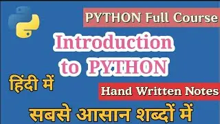 Introduction to Python | Python Tutorial for Beginner | learn python programming for beginners