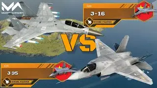 J-16 Vs J-35 | VIP Strike Fighter Comparison | Modern Warships