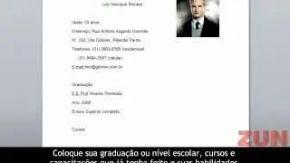 MODELO DE CURRICULUM SIMPLES