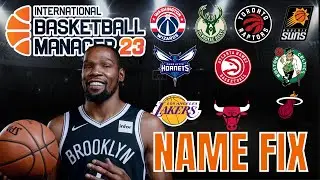 🏀 IBM23 Real Name Fix | How to get NBA teams, logos & player faces International Basketball Manager