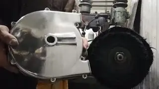 Полировка алюминиевых деталей мотоцикла ИЖ-56