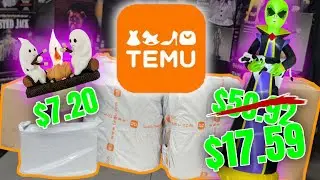 $200 TEMU Halloween Decor Haul Unboxing! | Halloween 2024!