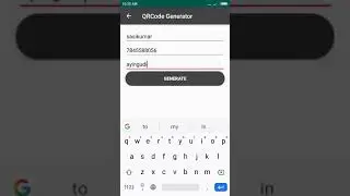 Android QRCode Generator App
