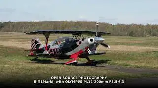 Two Pitts planes leaving the airfield