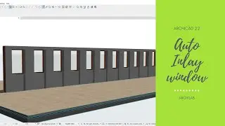 Archicad 22 | Auto Inlay window