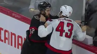 Tom Wilson And Mark Kastelic Drop The Gloves
