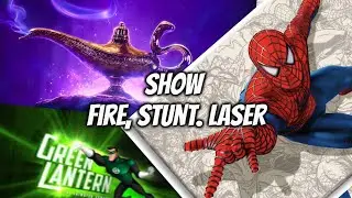 SHOW. Acrobazie. Fuoco. E giochi di Laser