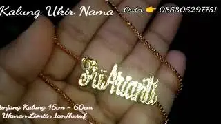 Kalung ukir Nama