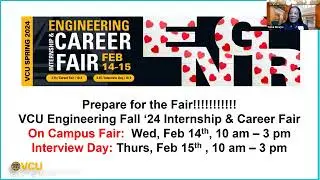 VCU Engineering Spring Internship & Career Fair - Prepare for the Fair 2024