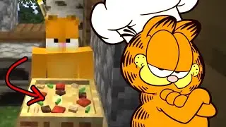 So Garfield made Lasagna in Minecraft...