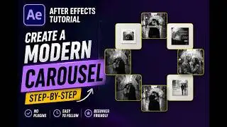 Create a Modern Carousel Animation in After Effects | Easy Step-by-Step Tutorial (No Plugins)