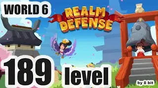 Realm Defense - World 6, level 189 Campaign Mode cleared, 3 stars