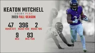 Keaton Mitchell Full Season Replay: Every Run, Target, and Catch in the 2023 NFL Season