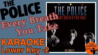 the Police - Every Breath You Take Lower key -2 [karaoke]
