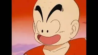 Krillin Grabs Goku's Tail