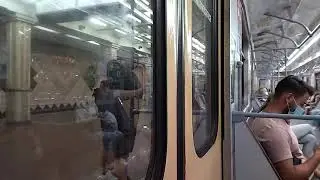 81-714.5 #0582 в составе поезда 0191-0190, ст.Победа-ст.Госпром, г.Харьков