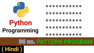 Learn 1000+ Python Pattern Programs|| Pattern- 86: To print square or ascii Pattern with *symbols