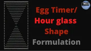 Egg Timer/Hourglass Shape formulation in C++ | C++ pattern printing algorithms in urdu/hindi