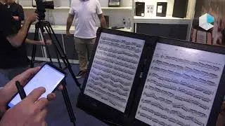 PadMu Pad for Musicians digital sheet music with 2 eInk displays