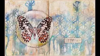 Mixed Media Art Journal Page - Playing With Texture